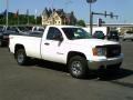 2008 Summit White GMC Sierra 1500 Regular Cab 4x4  photo #2