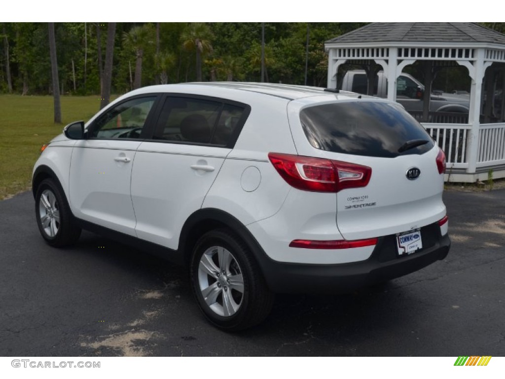 2012 Sportage LX - Clear White / Alpine Gray photo #7