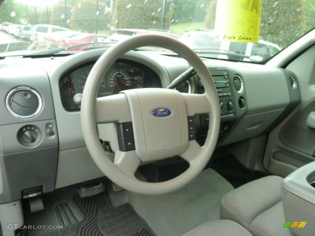 2005 F150 XLT SuperCab 4x4 - Silver Metallic / Medium Flint Grey photo #10