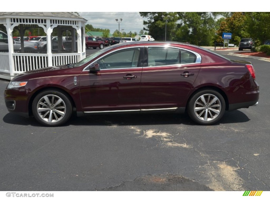 Bordeaux Reserve Red Metallic 2011 Lincoln MKS FWD Exterior Photo #65913202