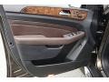 Auburn Brown/Black 2012 Mercedes-Benz ML 350 4Matic Door Panel