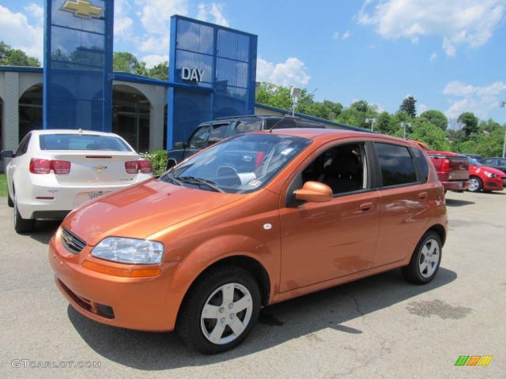 Spicy Orange Chevrolet Aveo