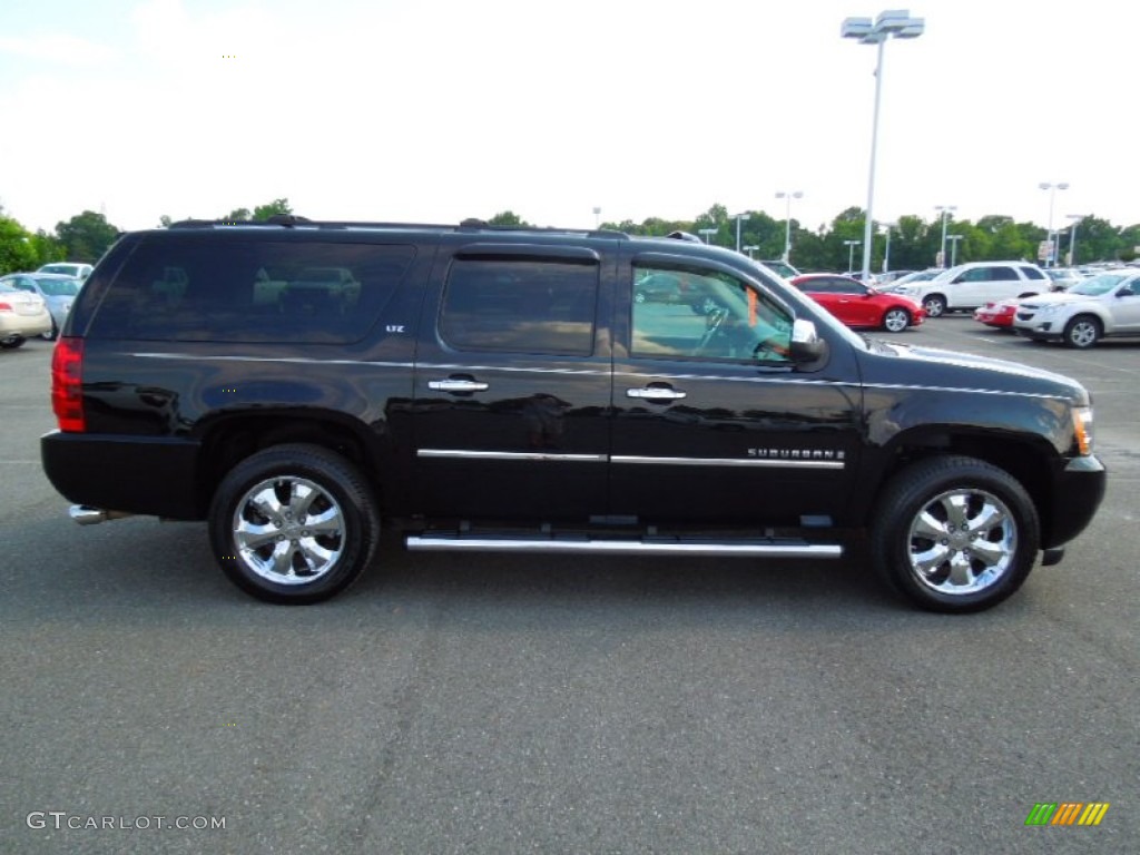 Black 2009 Chevrolet Suburban LTZ 4x4 Exterior Photo #65916689