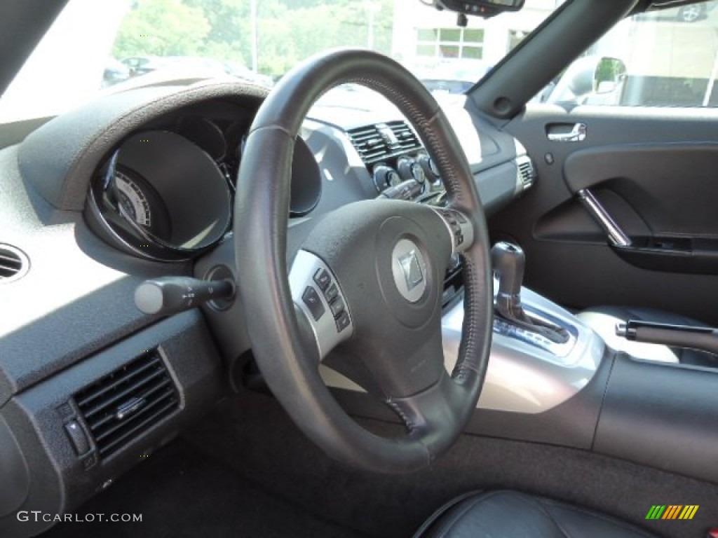 2008 Saturn Sky Red Line Roadster Black Steering Wheel Photo #65917898