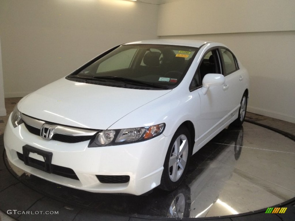 2009 Civic LX-S Sedan - Taffeta White / Black photo #1