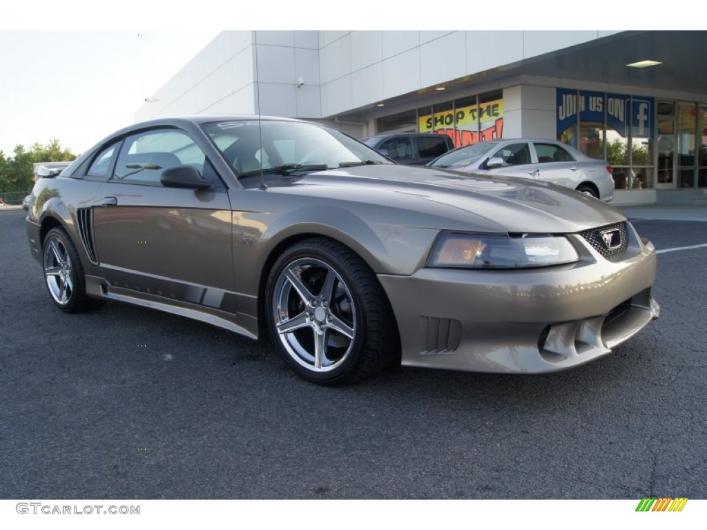 2002 Mustang Saleen S281 Supercharged Coupe - Mineral Grey Metallic / Black Saleen Recaro photo #1