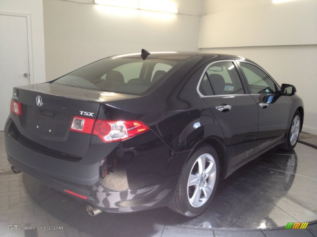 2010 TSX Sedan - Crystal Black Pearl / Ebony photo #4