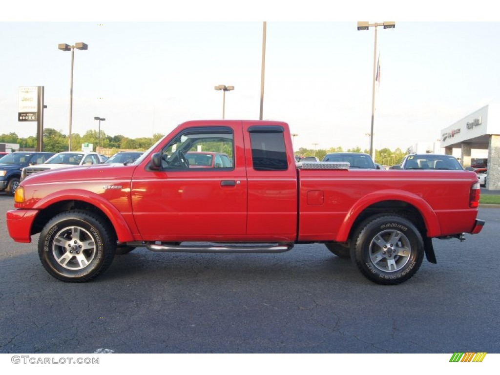 Bright Red 2004 Ford Ranger Tremor SuperCab Exterior Photo #65918950