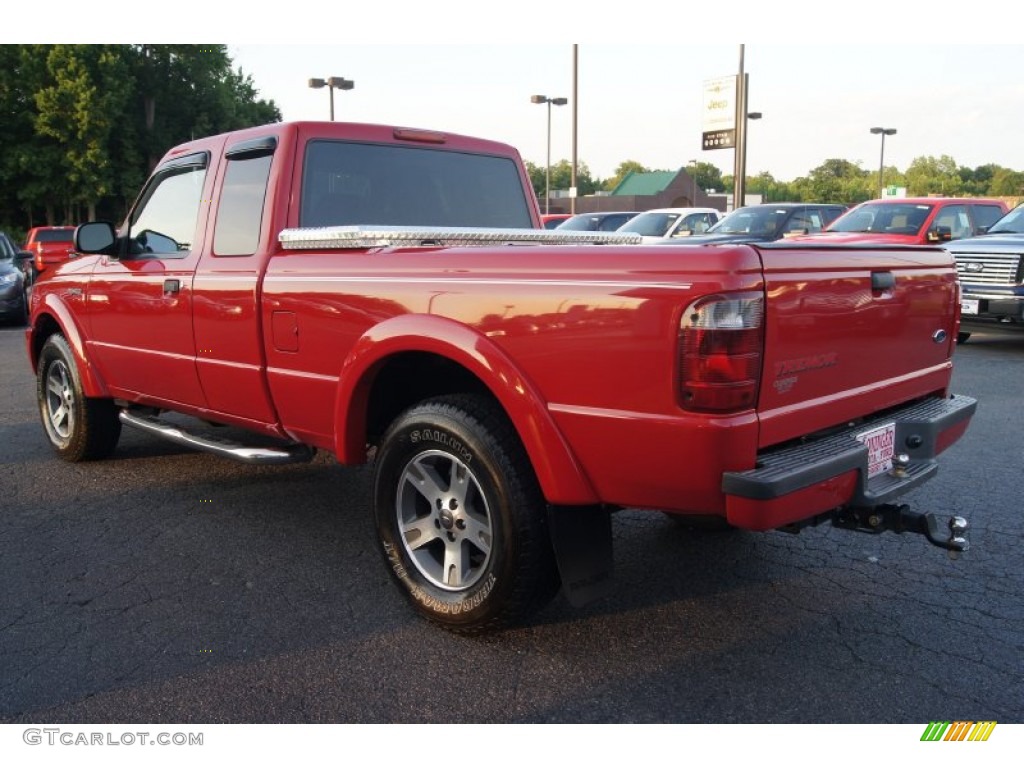 Bright Red 2004 Ford Ranger Tremor SuperCab Exterior Photo #65919179