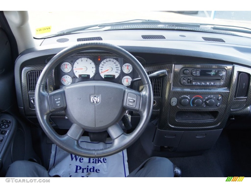 2005 Ram 1500 SLT Quad Cab 4x4 - Bright Silver Metallic / Dark Slate Gray photo #28