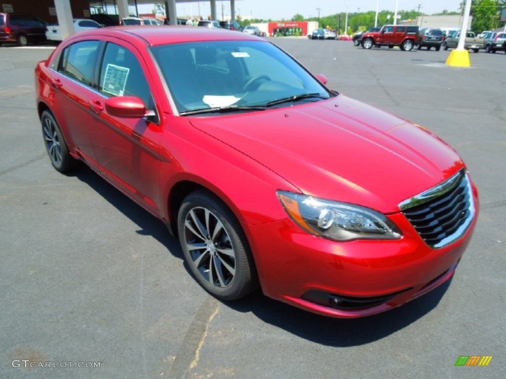 2012 200 Touring Sedan - Deep Cherry Red Crystal Pearl Coat / Black photo #1