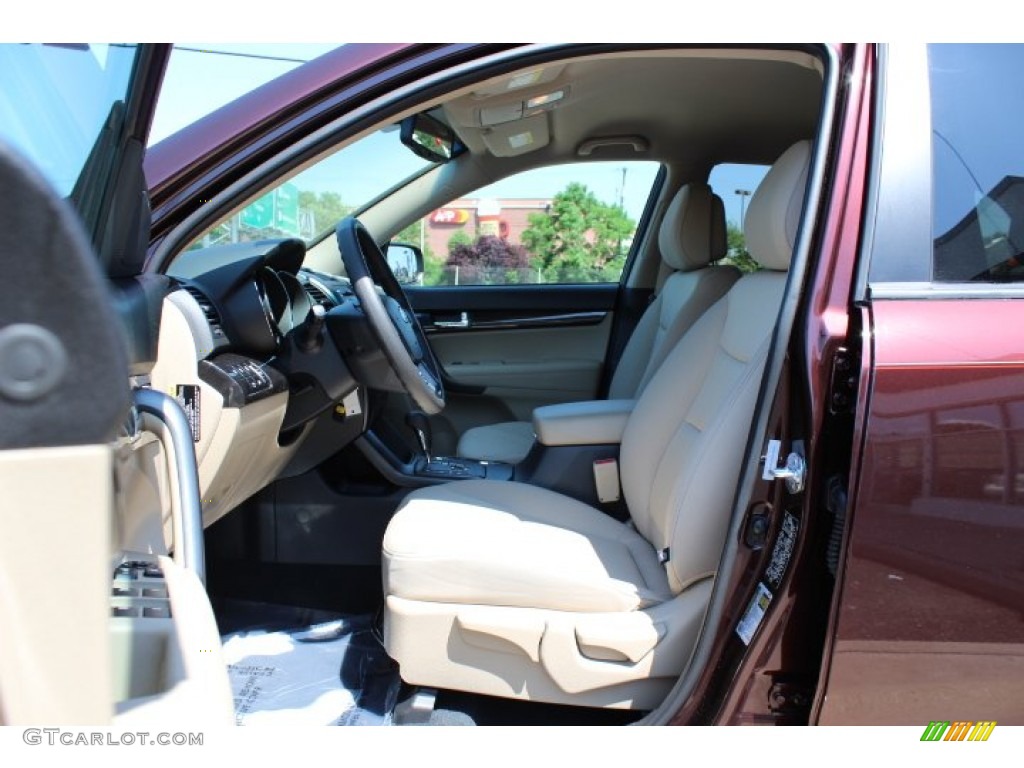 2012 Sorento LX - Dark Cherry / Beige photo #10