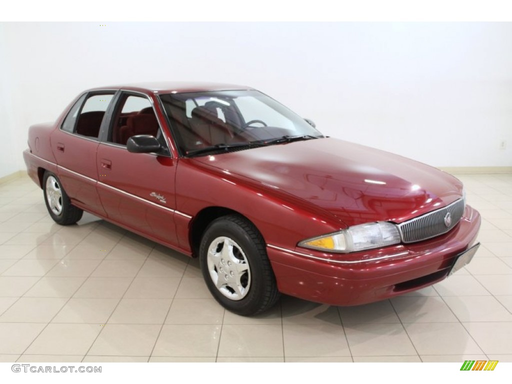 Ruby Red Metallic 1996 Buick Skylark Custom Sedan Exterior Photo #65921423