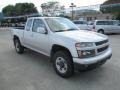 Sheer Silver Metallic 2011 Chevrolet Colorado Work Truck Extended Cab 4x4 Exterior