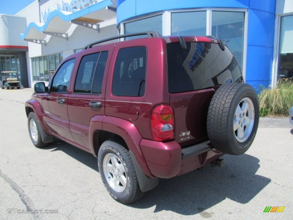 2003 Liberty Limited 4x4 - Dark Garnet Red Pearl / Dark Slate Gray photo #4