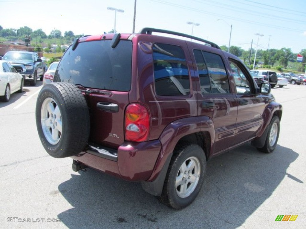 2003 Liberty Limited 4x4 - Dark Garnet Red Pearl / Dark Slate Gray photo #6