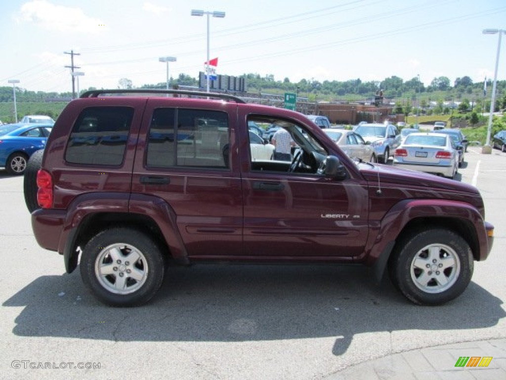 2003 Liberty Limited 4x4 - Dark Garnet Red Pearl / Dark Slate Gray photo #7