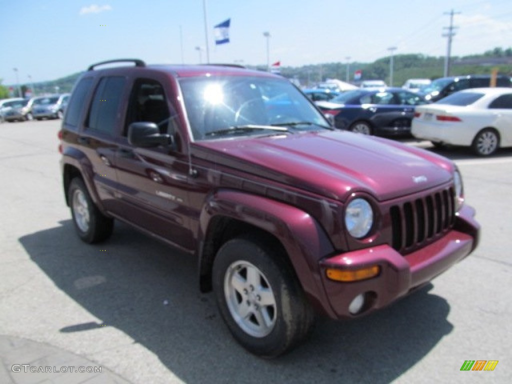 2003 Liberty Limited 4x4 - Dark Garnet Red Pearl / Dark Slate Gray photo #8