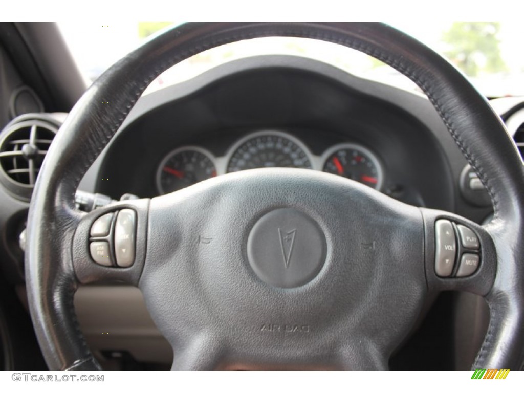 2001 Pontiac Aztek Standard Aztek Model Dark Taupe Steering Wheel Photo #65926427