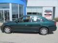 2001 Clover Green Honda Civic DX Sedan  photo #3