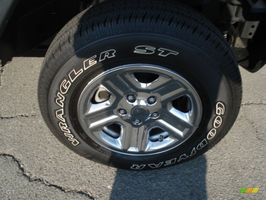 2009 Wrangler X 4x4 - Bright Silver Metallic / Dark Slate Gray/Medium Slate Gray photo #10