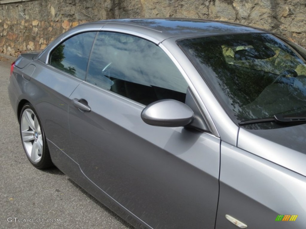 2007 3 Series 335i Convertible - Space Gray Metallic / Black photo #46