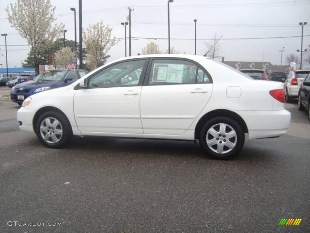 2007 Corolla LE - Super White / Stone photo #3