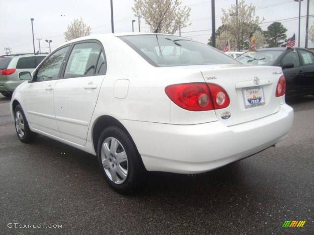 2007 Corolla LE - Super White / Stone photo #4