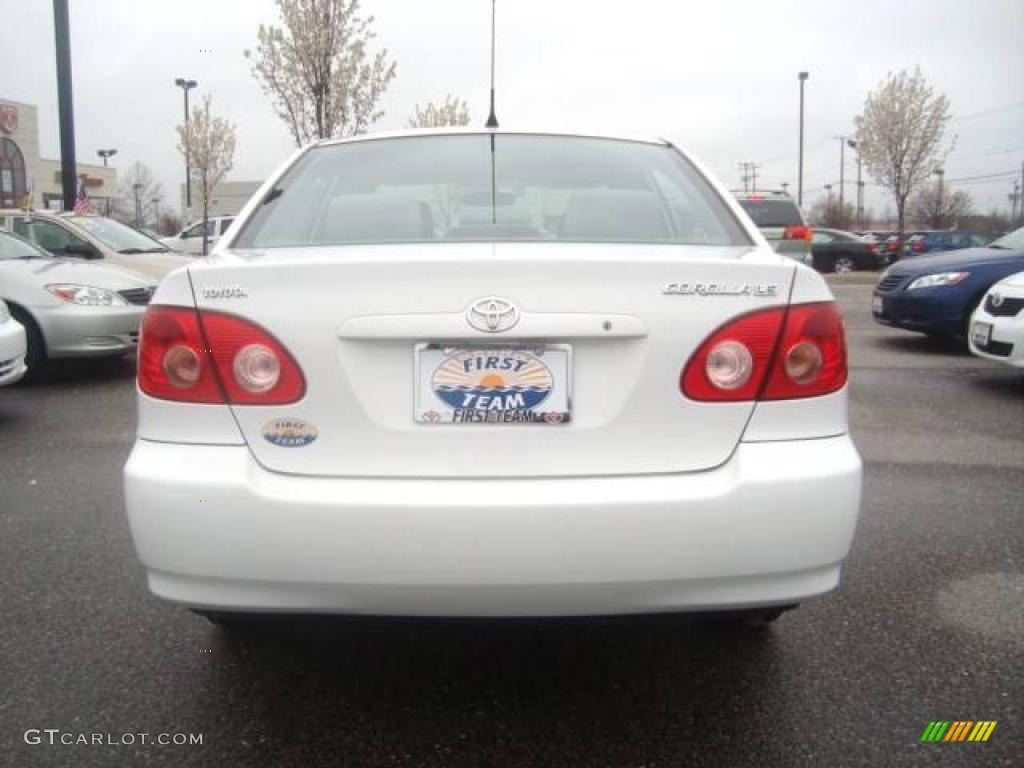 2007 Corolla LE - Super White / Stone photo #5