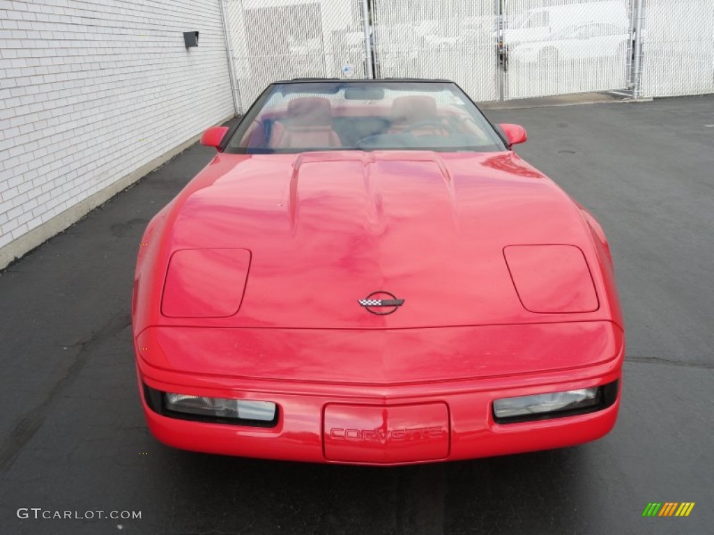 Bright Red 1992 Chevrolet Corvette Convertible Exterior Photo #65928026