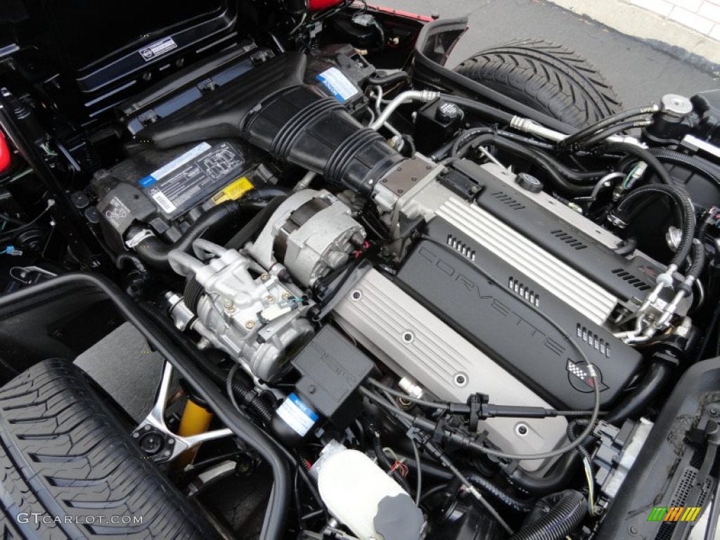 1992 Chevrolet Corvette Convertible 5.7 Liter OHV 16-Valve LT1 V8 Engine Photo #65928074