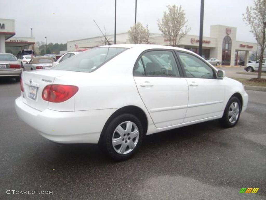 2007 Corolla LE - Super White / Stone photo #6
