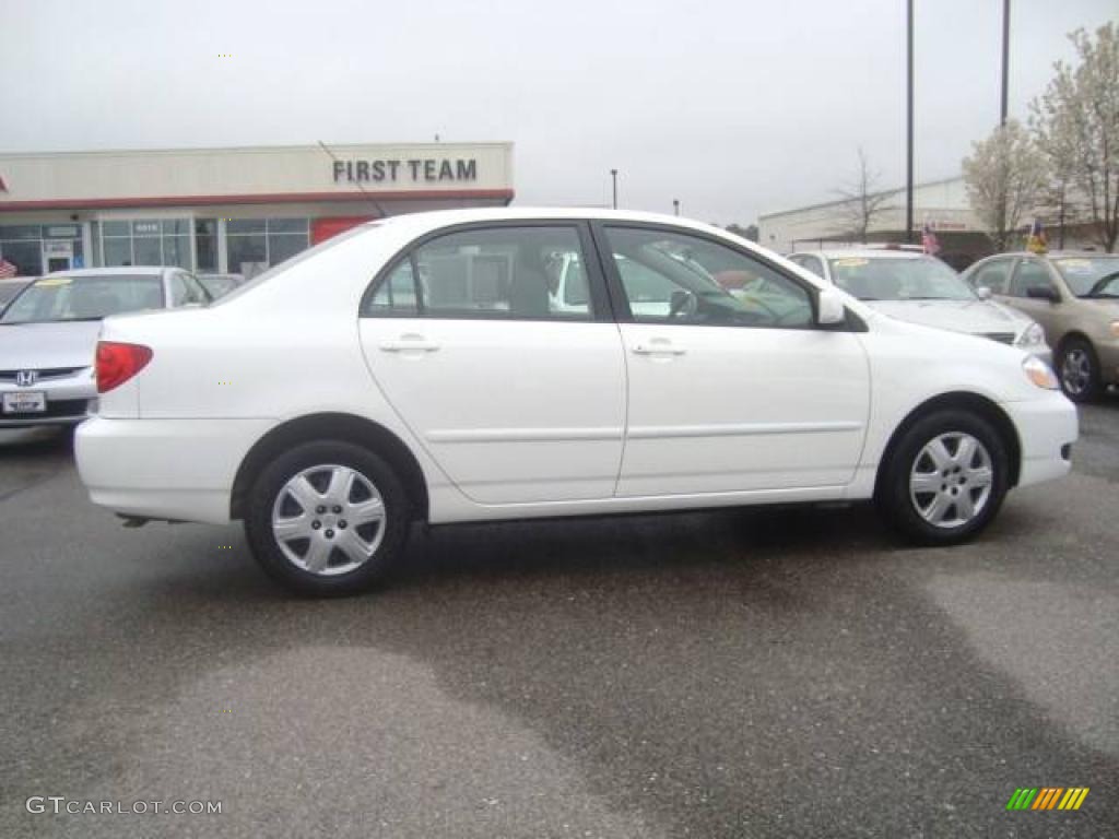 2007 Corolla LE - Super White / Stone photo #7