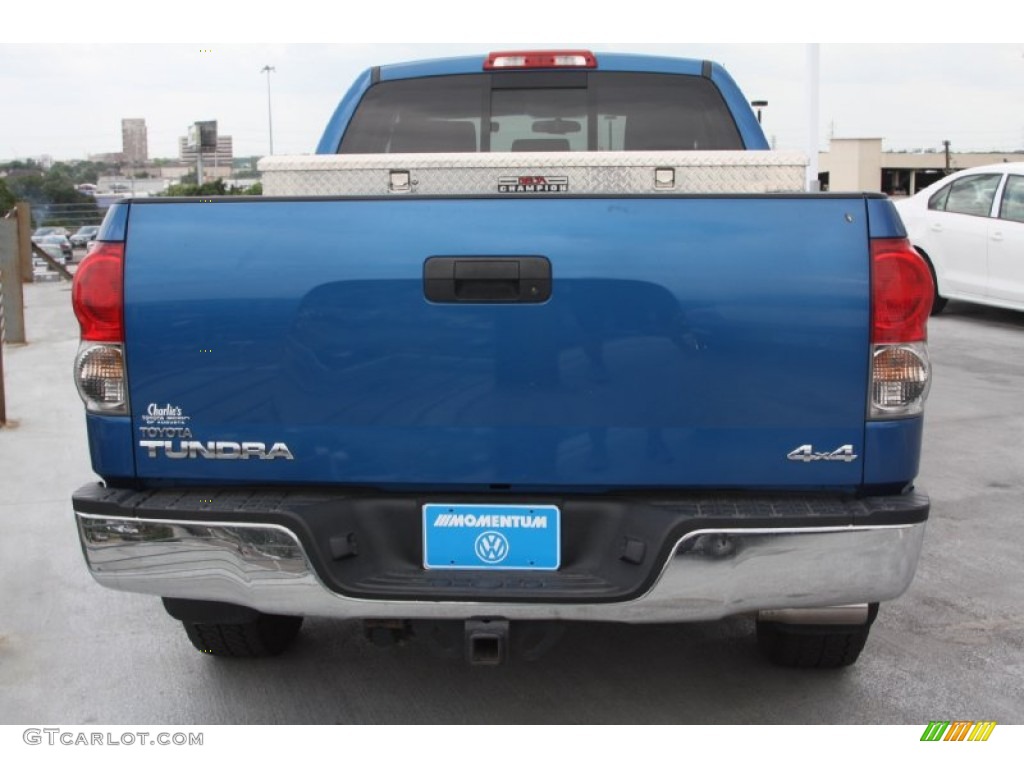 2008 Tundra SR5 TRD Double Cab 4x4 - Blue Streak Metallic / Black photo #5