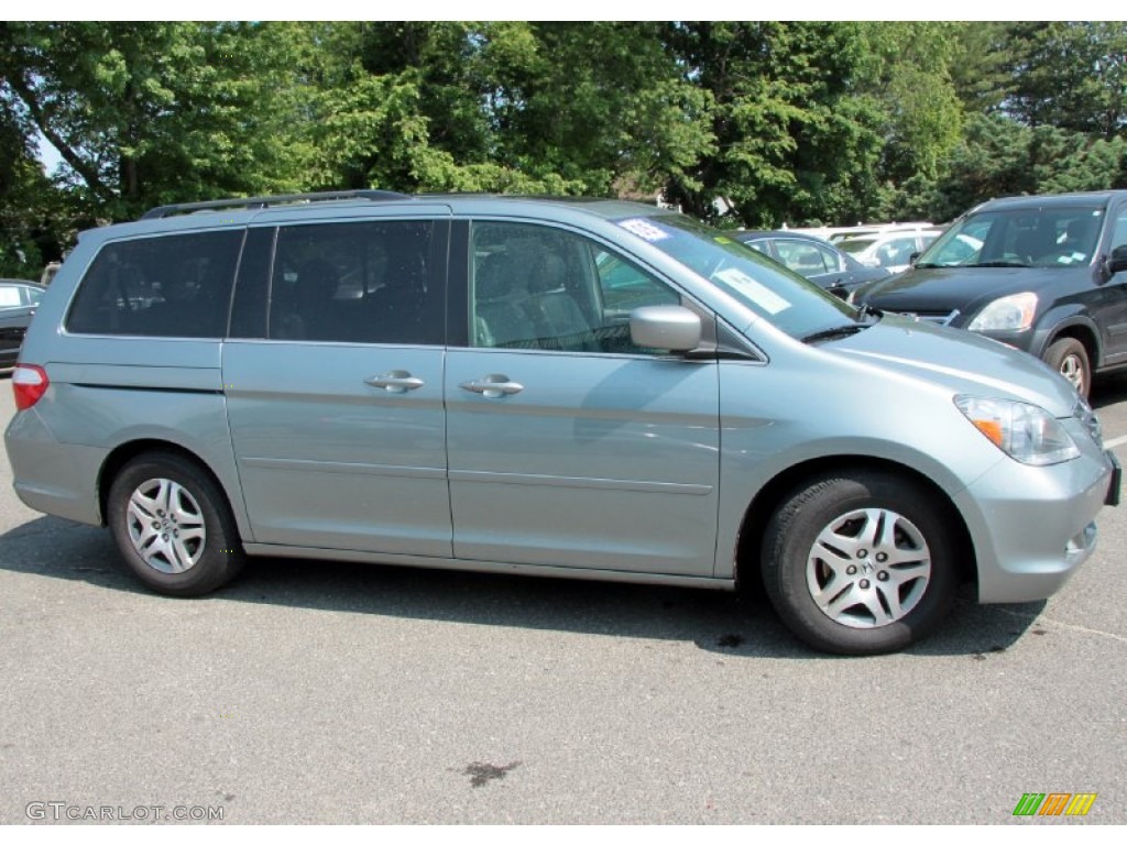 2005 Odyssey EX-L - Slate Green Metallic / Gray photo #6