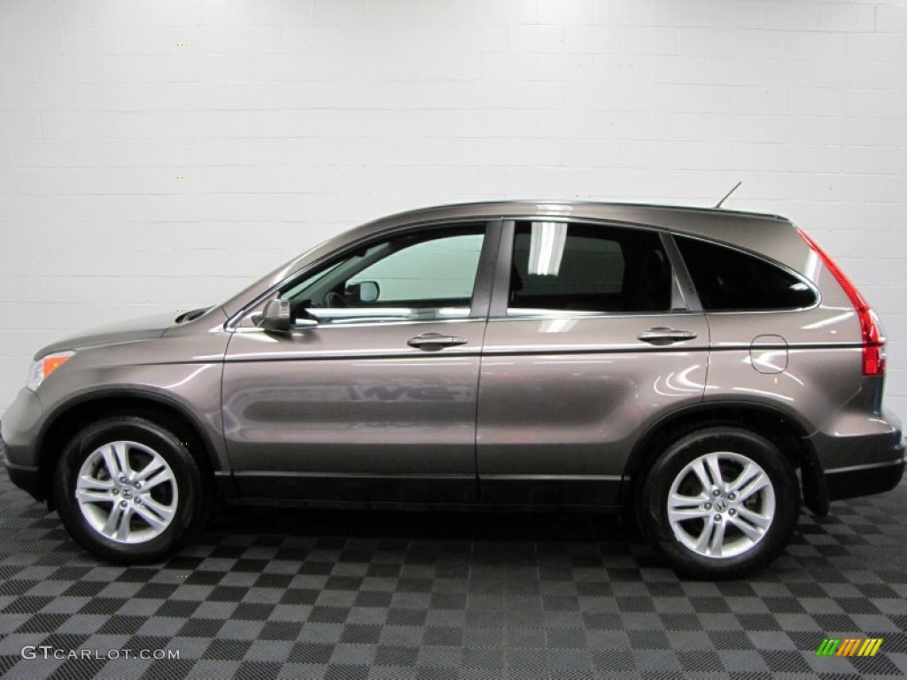 2010 CR-V EX-L AWD - Urban Titanium Metallic / Black photo #7