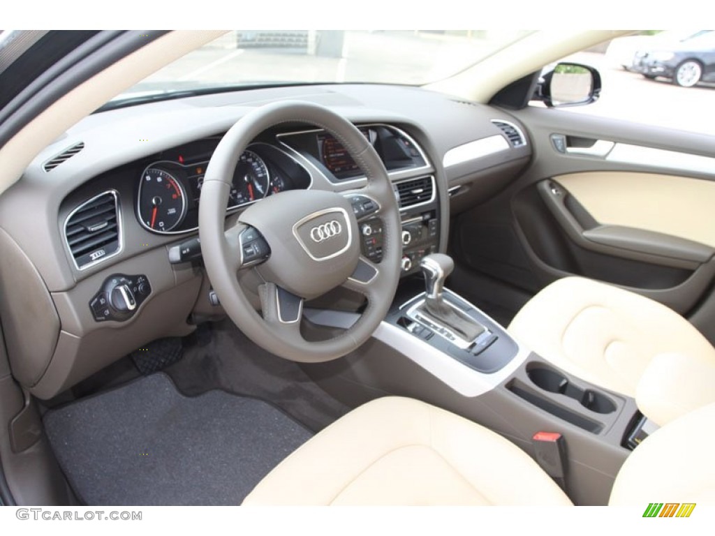 2013 A4 2.0T Sedan - Brilliant Black / Velvet Beige/Moor Brown photo #11