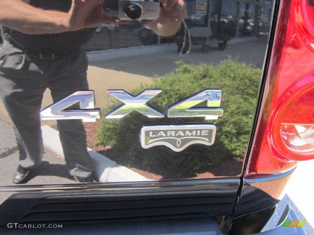 2007 Ram 1500 Laramie Quad Cab 4x4 - Brilliant Black Crystal Pearl / Khaki Beige photo #7