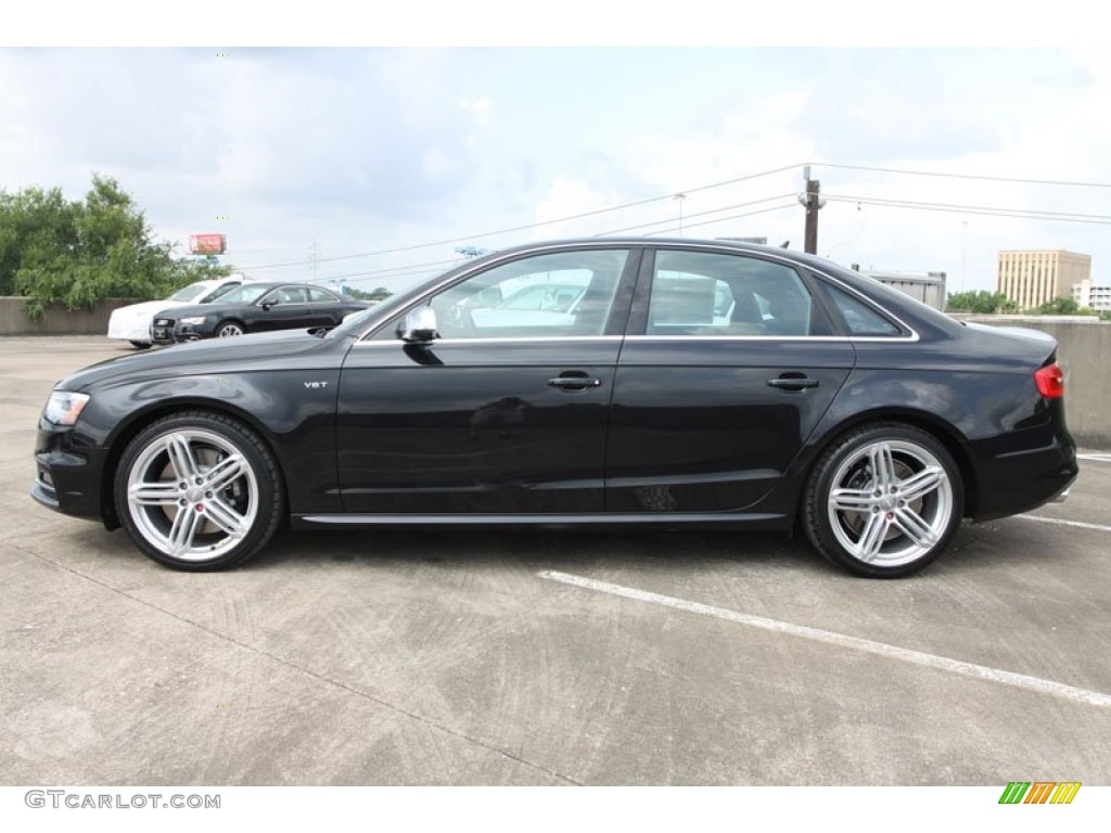 Phantom Black Pearl Effect 2013 Audi S4 3.0T quattro Sedan Exterior Photo #65931818