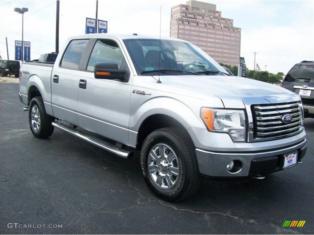 2010 F150 XLT SuperCrew 4x4 - Ingot Silver Metallic / Medium Stone photo #1