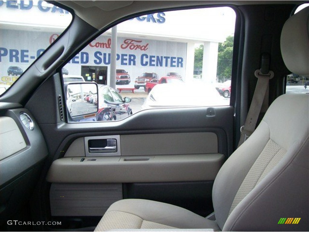 2010 F150 XLT SuperCrew 4x4 - Ingot Silver Metallic / Medium Stone photo #9