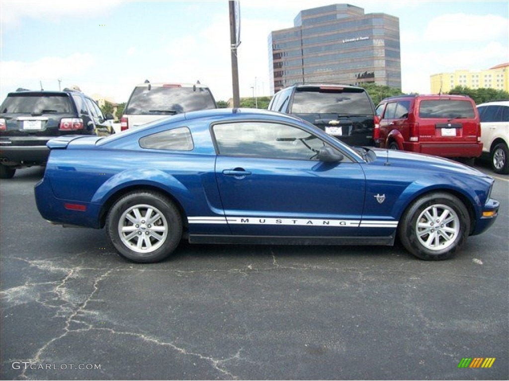 2009 Mustang V6 Coupe - Vista Blue Metallic / Dark Charcoal photo #17