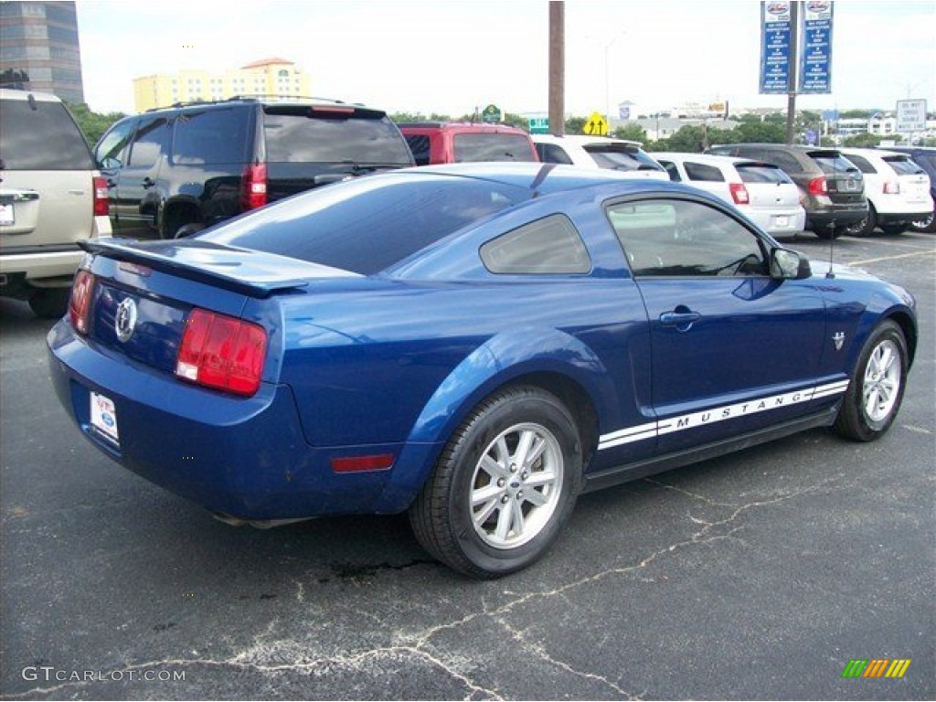 2009 Mustang V6 Coupe - Vista Blue Metallic / Dark Charcoal photo #18