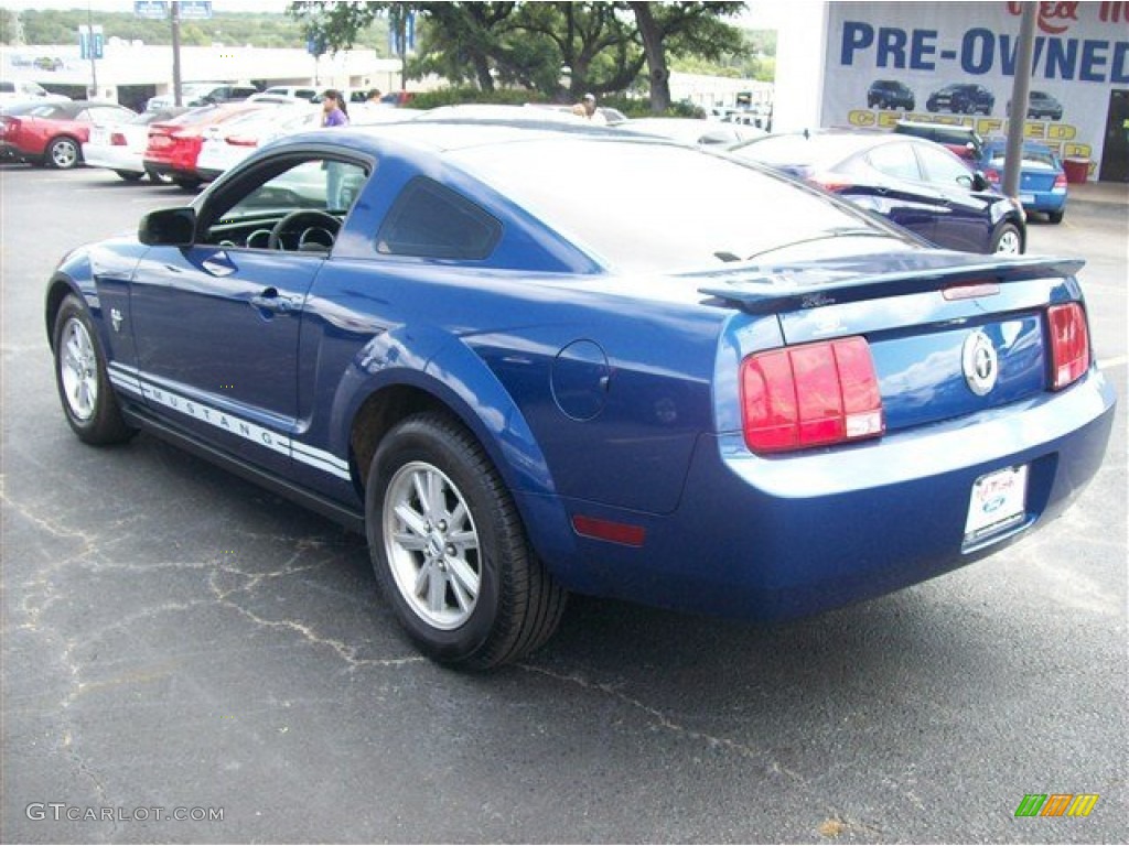 2009 Mustang V6 Coupe - Vista Blue Metallic / Dark Charcoal photo #20