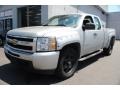 Sheer Silver Metallic 2010 Chevrolet Silverado 1500 LS Extended Cab 4x4