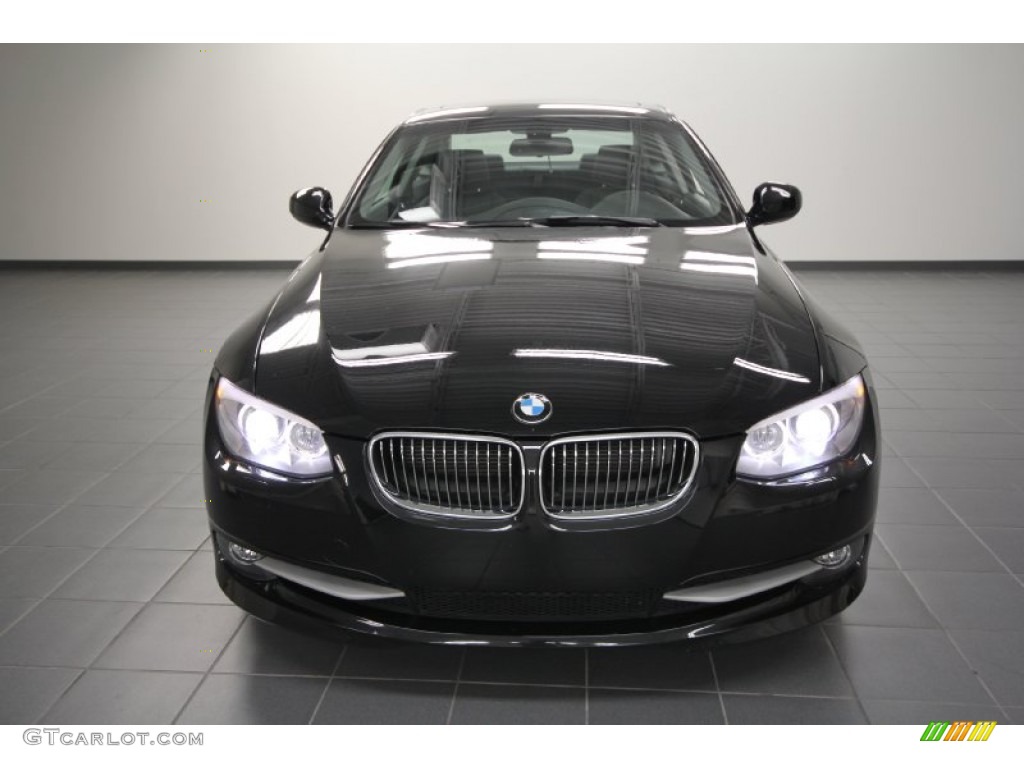 2011 3 Series 335i Coupe - Jet Black / Black photo #7