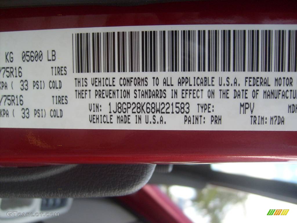 2008 Liberty Sport - Red Rock Crystal Pearl / Pastel Slate Gray photo #14
