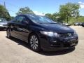 2011 Crystal Black Pearl Honda Civic EX Coupe  photo #8