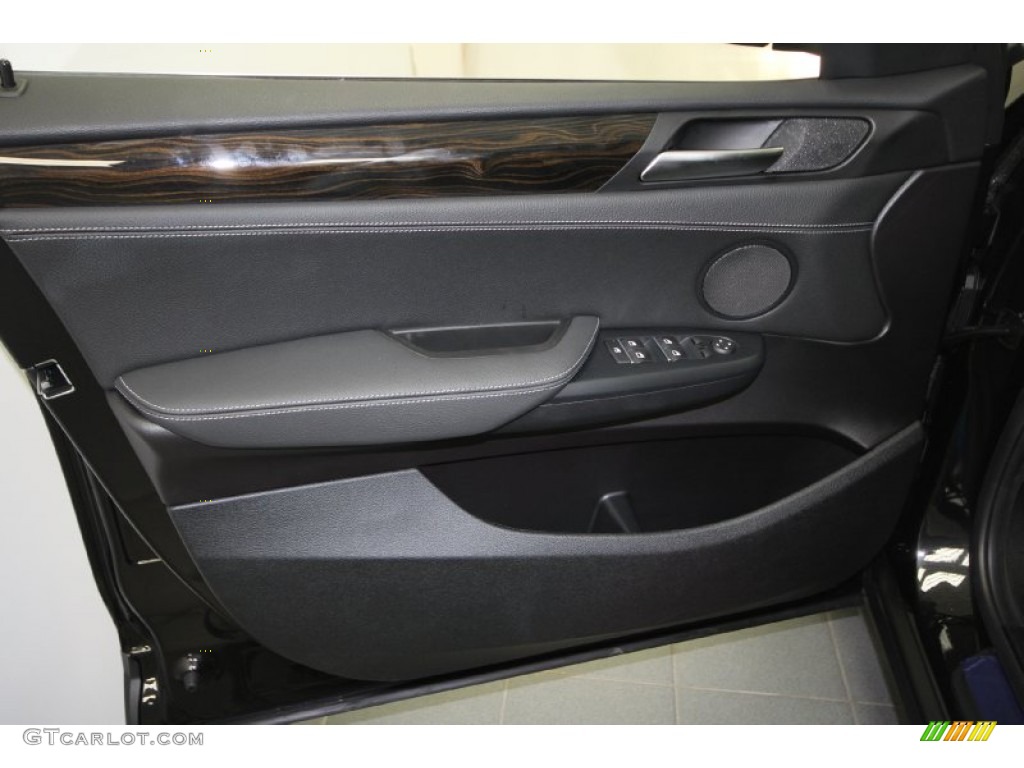 2013 BMW X3 xDrive 35i Black Door Panel Photo #65938565