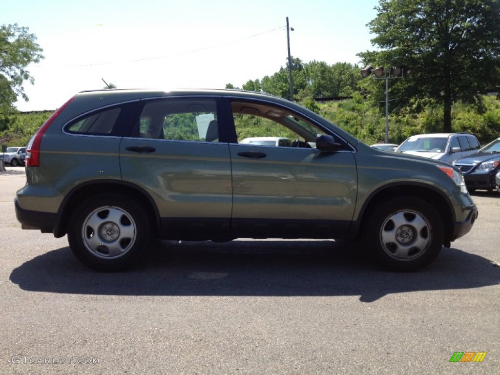 2009 CR-V LX 4WD - Green Tea Metallic / Ivory photo #8